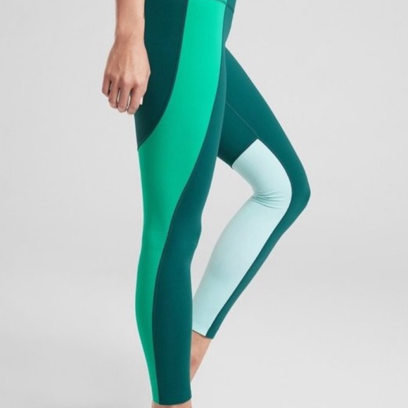 Athleta Elation 78 Tights Leggings Asymmetrical High Waisted - Picture 4 of 11